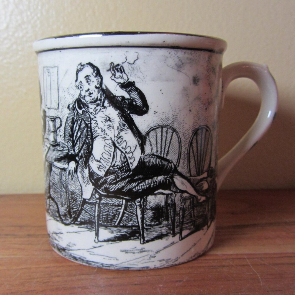 9 oz Gray's Pottery Stoke-on-Trent vintage Tom & Jerry mug (W5375)